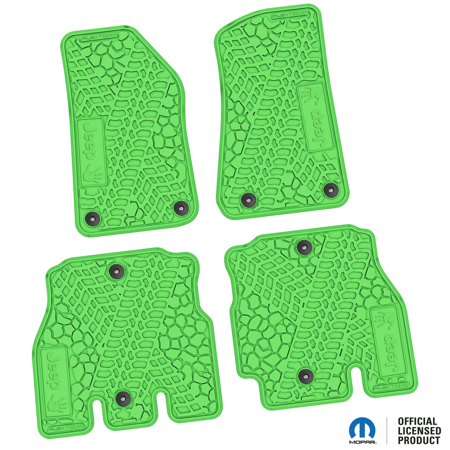 Flex Tread JL用 フロアマット (フロント&リア) | Jeep Wave ロゴ入り