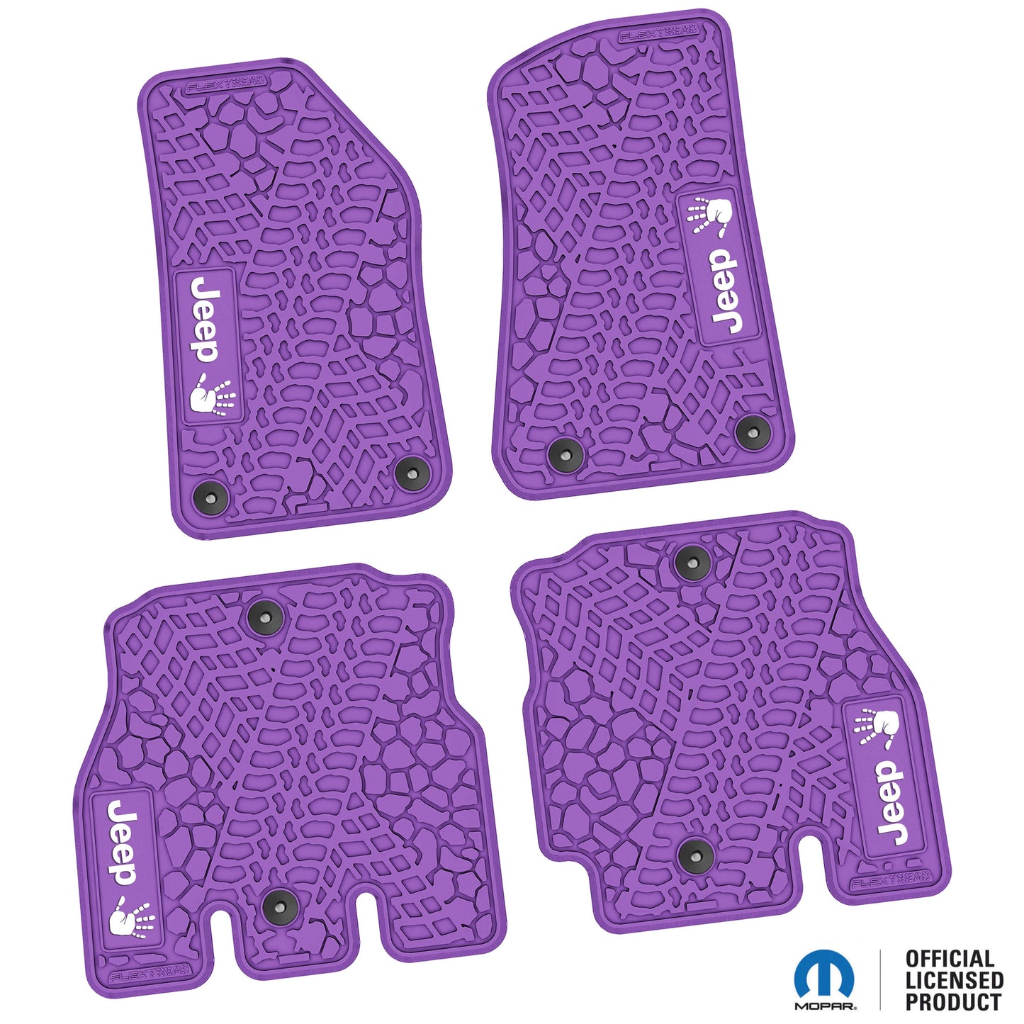 Flex Tread JL用 フロアマット (フロント&リア) | Jeep Wave ロゴ入り