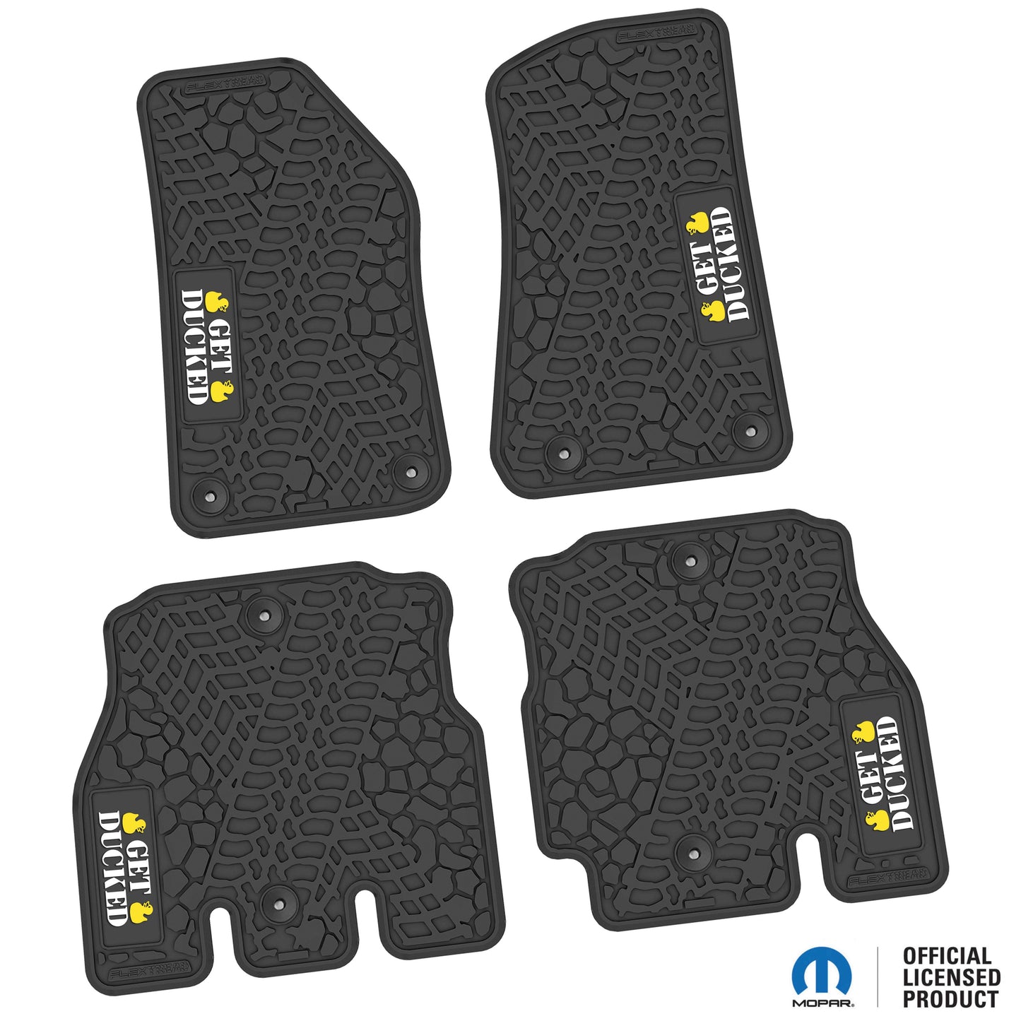 Flex Tread JL用 フロアマット (フロント&リア) | Get Ducked ロゴ入り