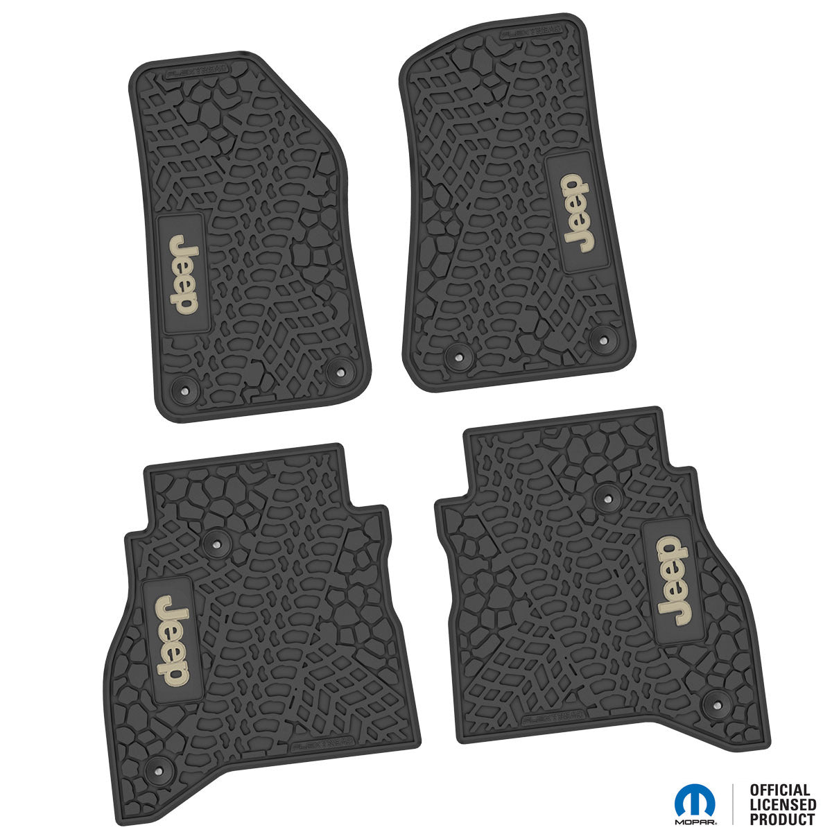 Flex Tread JT用 フロアマット (フロント&リア) | Jeep ロゴ入り