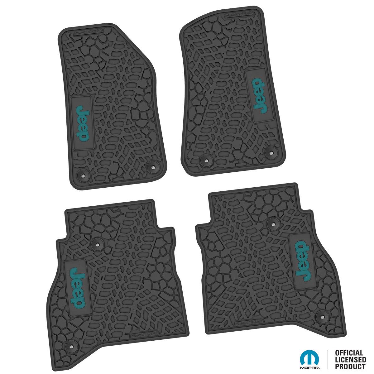 Flex Tread JT用 フロアマット (フロント&リア) | Jeep ロゴ入り