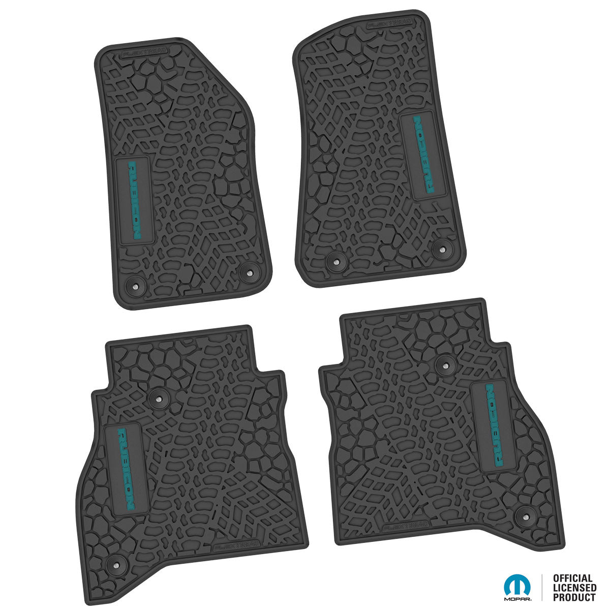 Flex Tread JT用 フロアマット (フロント&リア) | RUBICON ロゴ入り