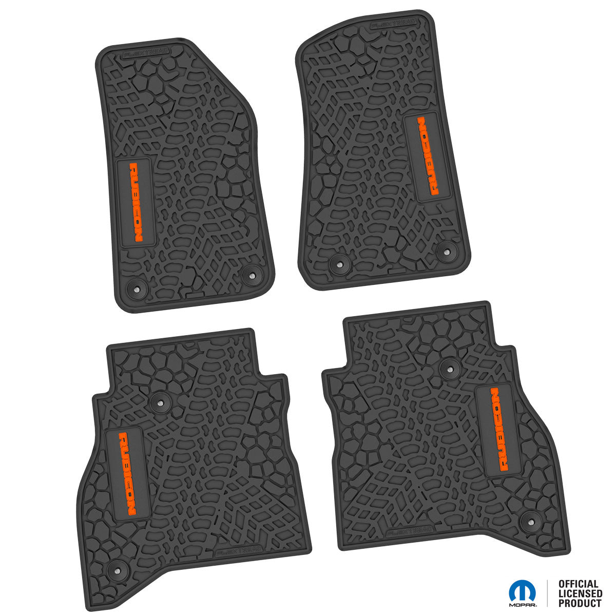 Flex Tread JT用 フロアマット (フロント&リア) | RUBICON ロゴ入り
