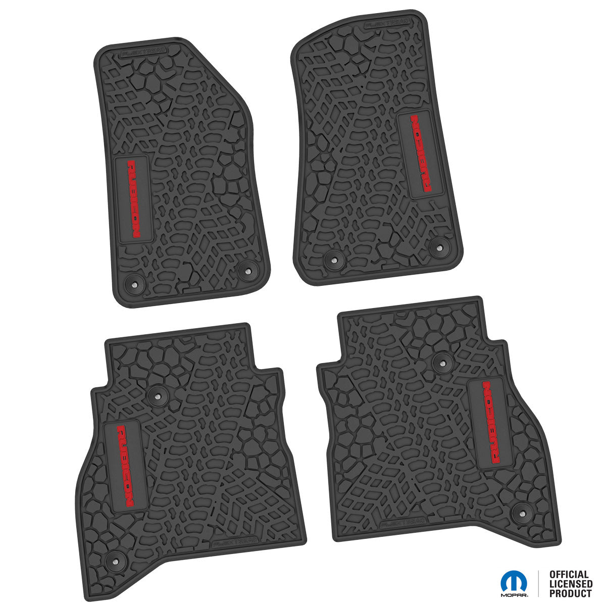 Flex Tread JT用 フロアマット (フロント&リア) | RUBICON ロゴ入り