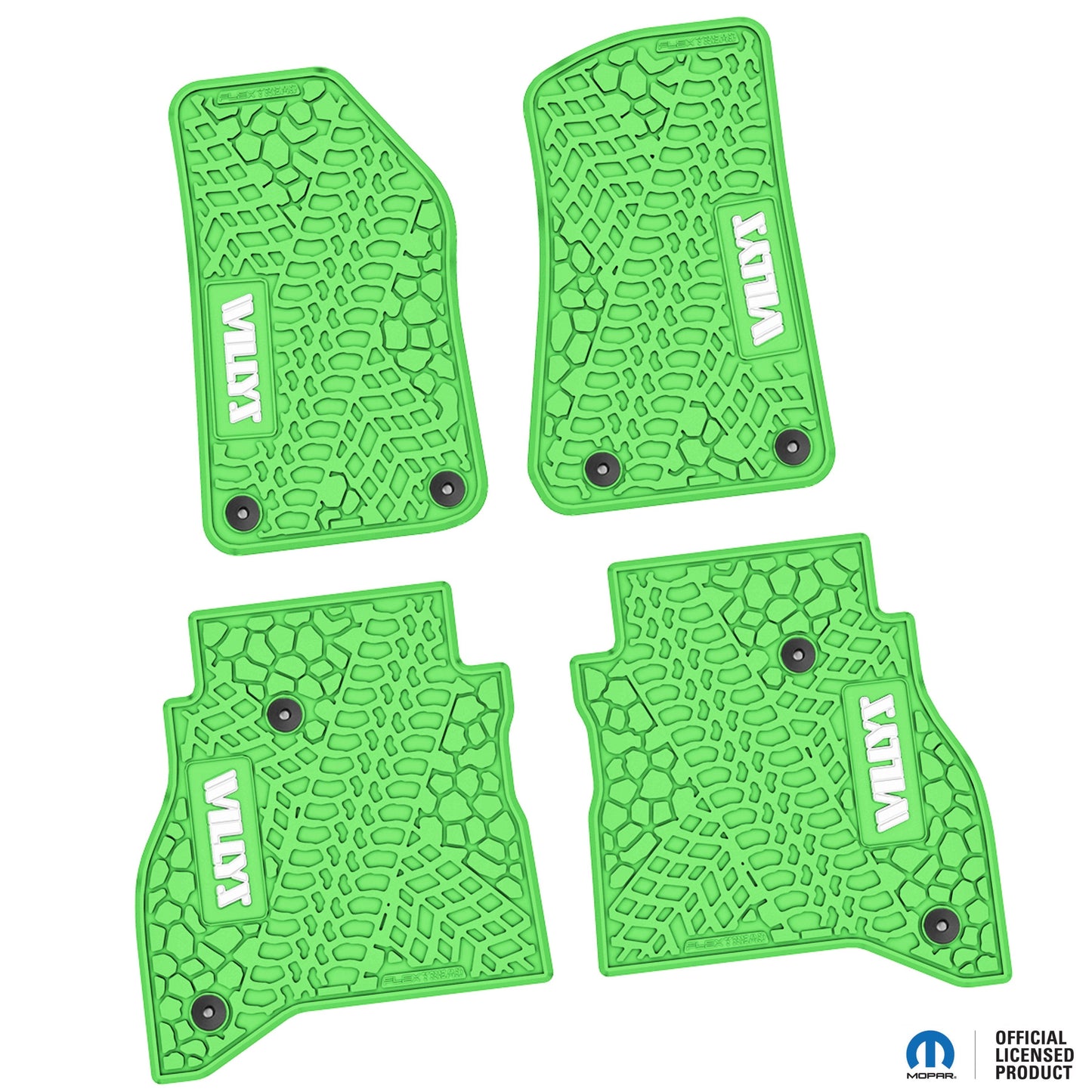 Flex Tread JT用 フロアマット (フロント&リア) | WILLYS ロゴ入り