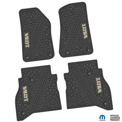 Flex Tread JT用 フロアマット (フロント&リア) | WILLYS ロゴ入り