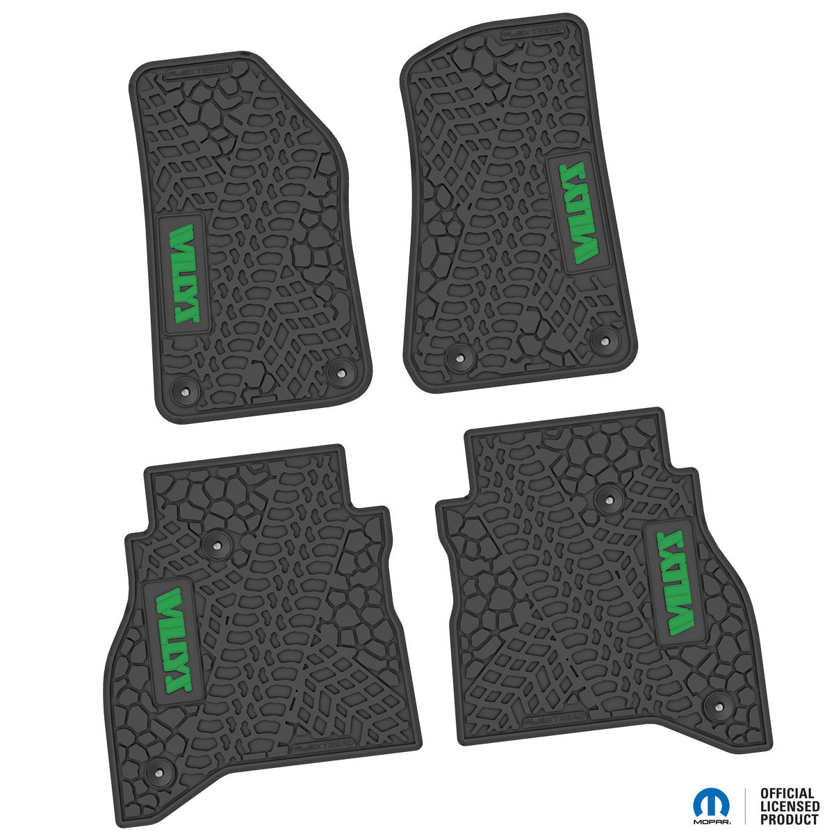 Flex Tread JT用 フロアマット (フロント&リア) | WILLYS ロゴ入り