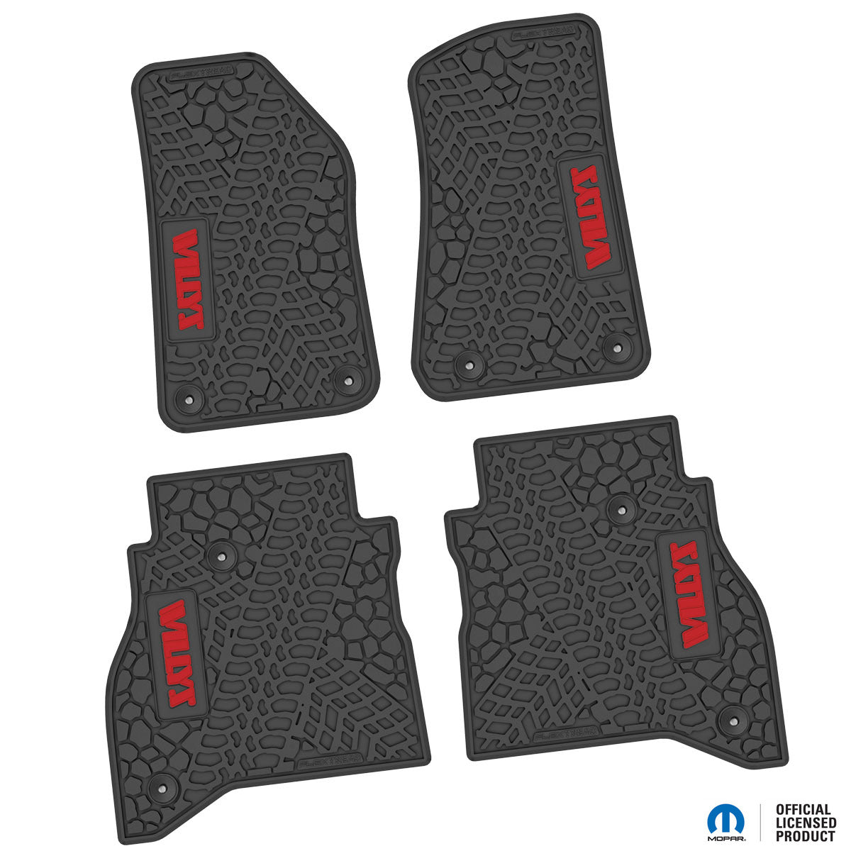 Flex Tread JT用 フロアマット (フロント&リア) | WILLYS ロゴ入り