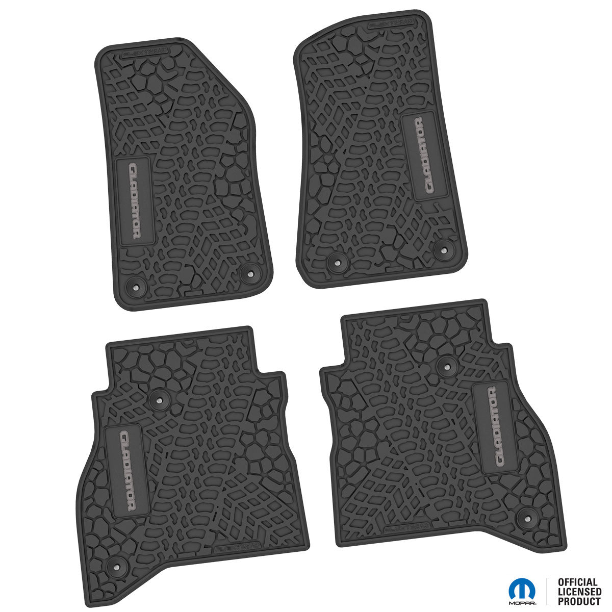 Flex Tread JT用 フロアマット (フロント&リア) | Gladiator ロゴ入り