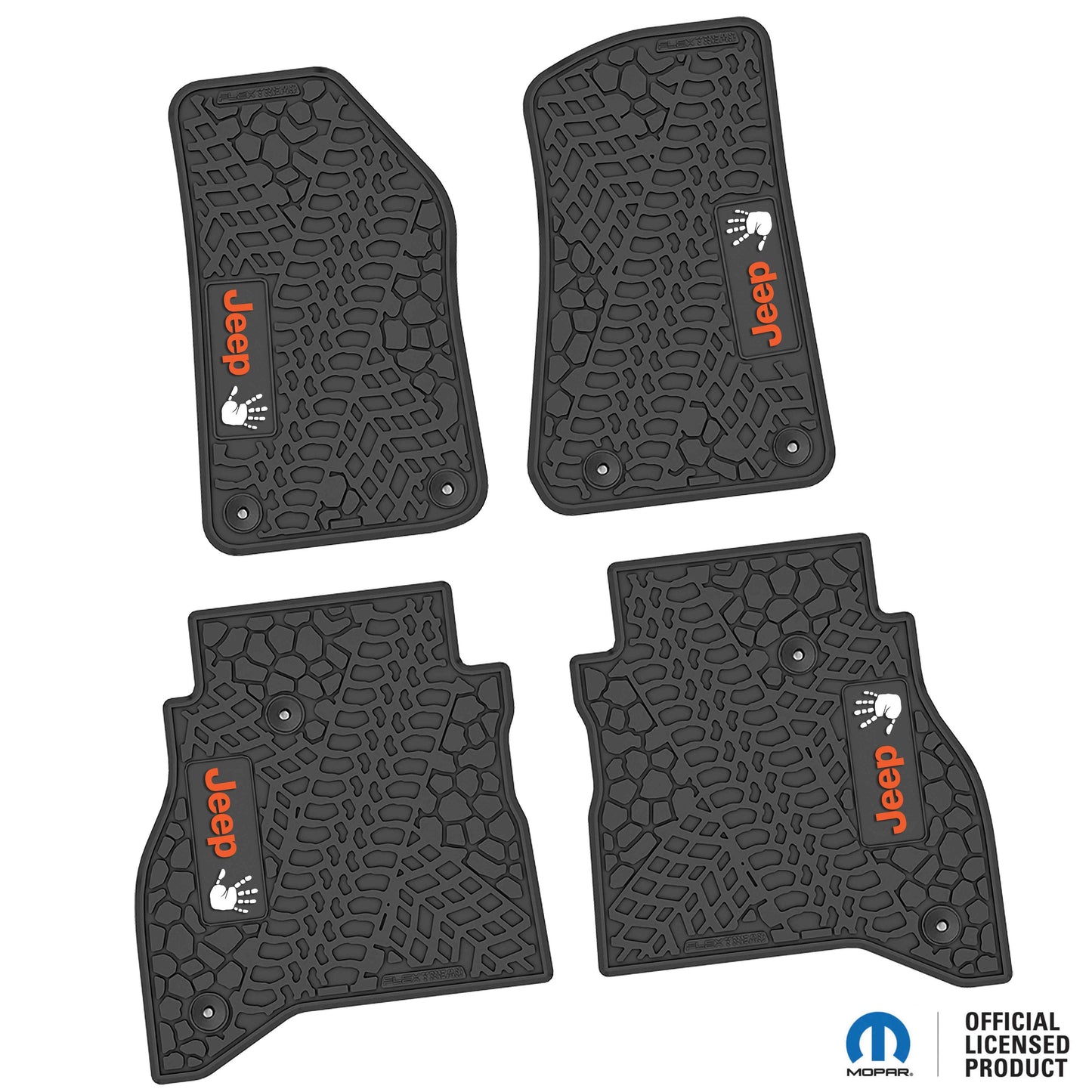 Flex Tread JT用 フロアマット (フロント&リア) | Jeep Wave ロゴ入り