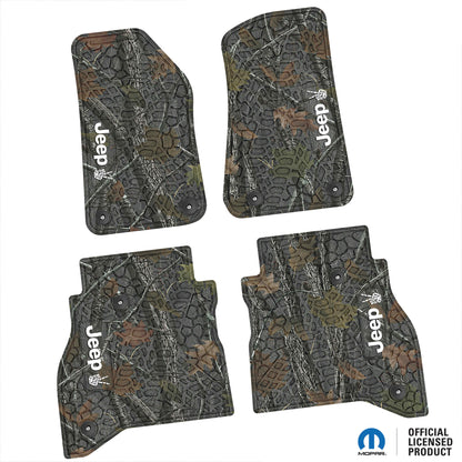 Flex Tread JT用 フロアマット (フロント&リア) | JEEP Peace Sign ロゴ入り
