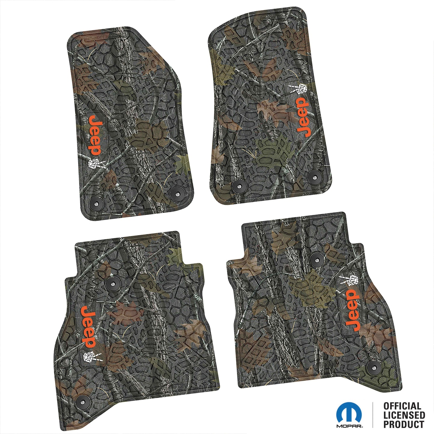 Flex Tread JT用 フロアマット (フロント&リア) | JEEP Peace Sign ロゴ入り