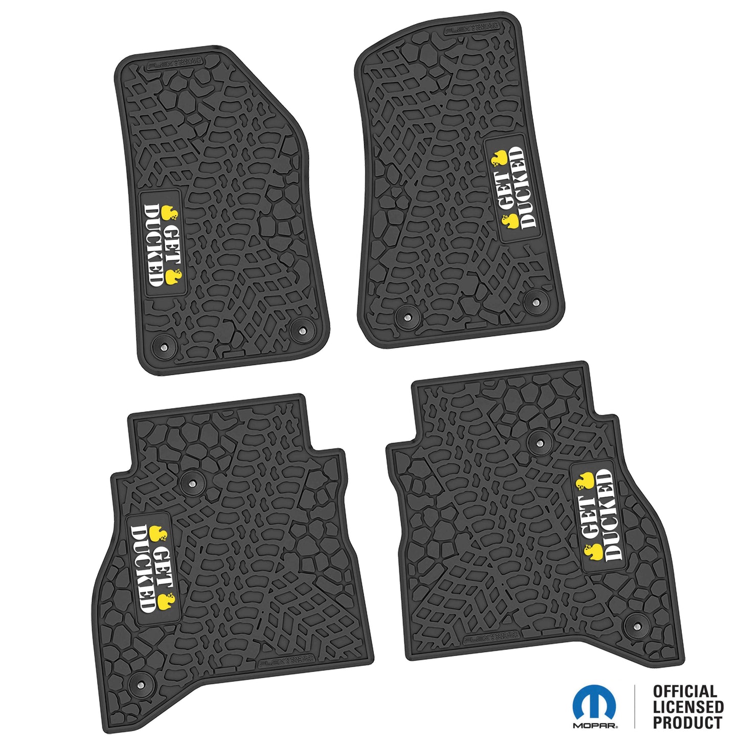 Flex Tread JT用 フロアマット (フロント&リア) | Get Ducked ロゴ入り