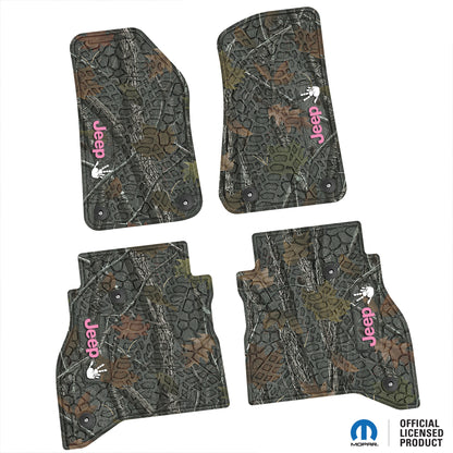 Flex Tread JT用 フロアマット (フロント&リア) | Jeep Wave ロゴのみ (ステアリングロゴなし)