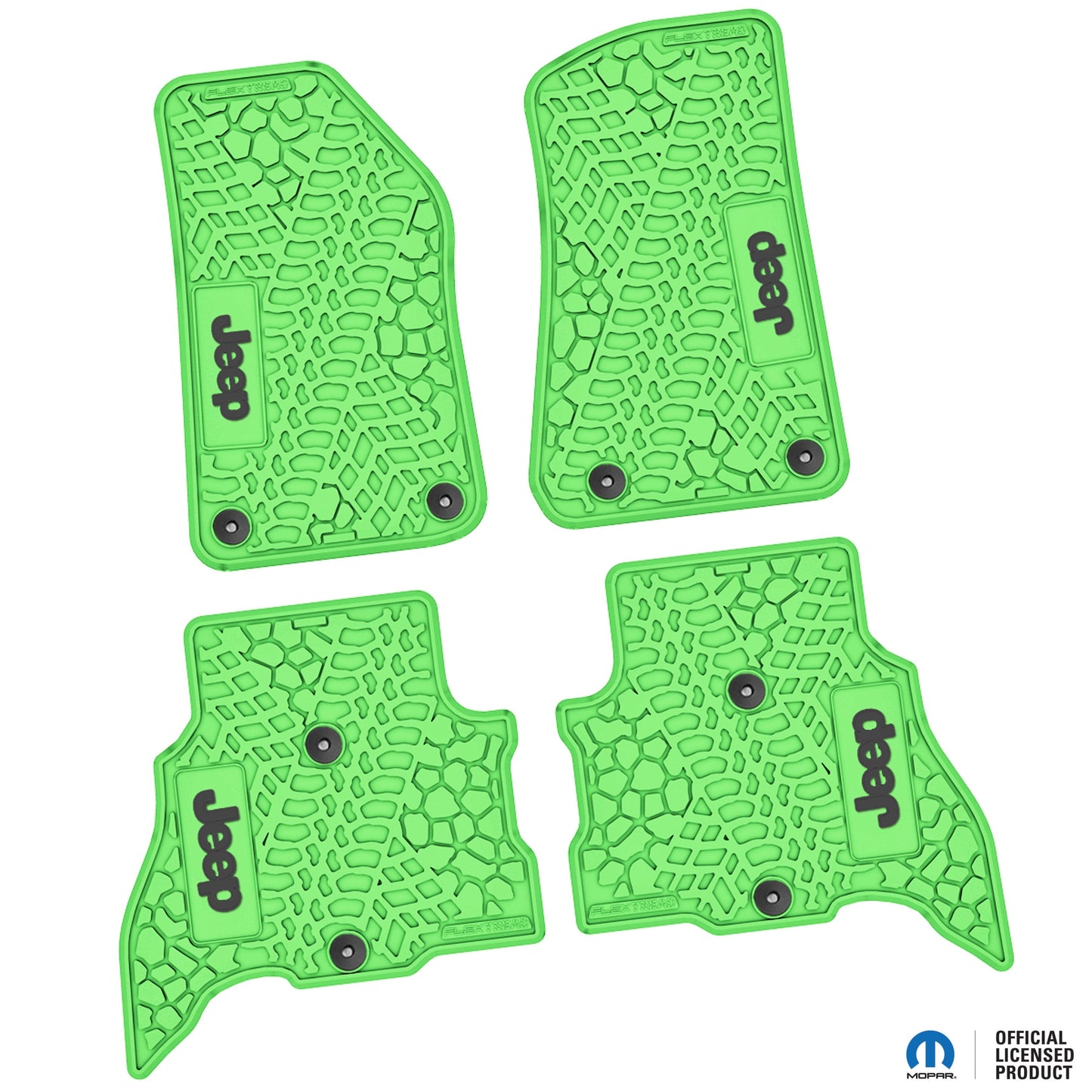 Flex Tread JL用 フロアマット (フロント&リア) | JEEP ロゴ入り