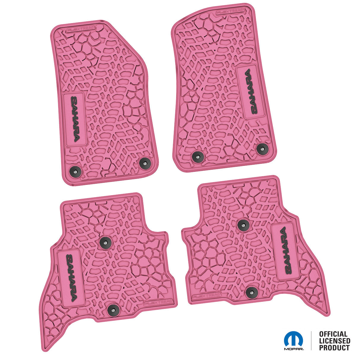 Flex Tread JL用 フロアマット (フロント&リア) | SAHARA ロゴ入り