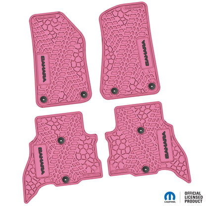 Flex Tread JL用 フロアマット (フロント&リア) | SAHARA ロゴ入り