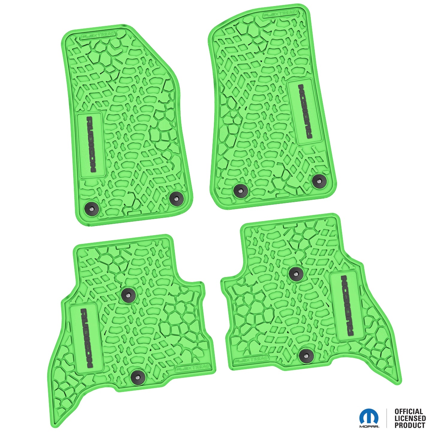 Flex Tread JL用 フロアマット (フロント&リア) | RUBICON ロゴ入り