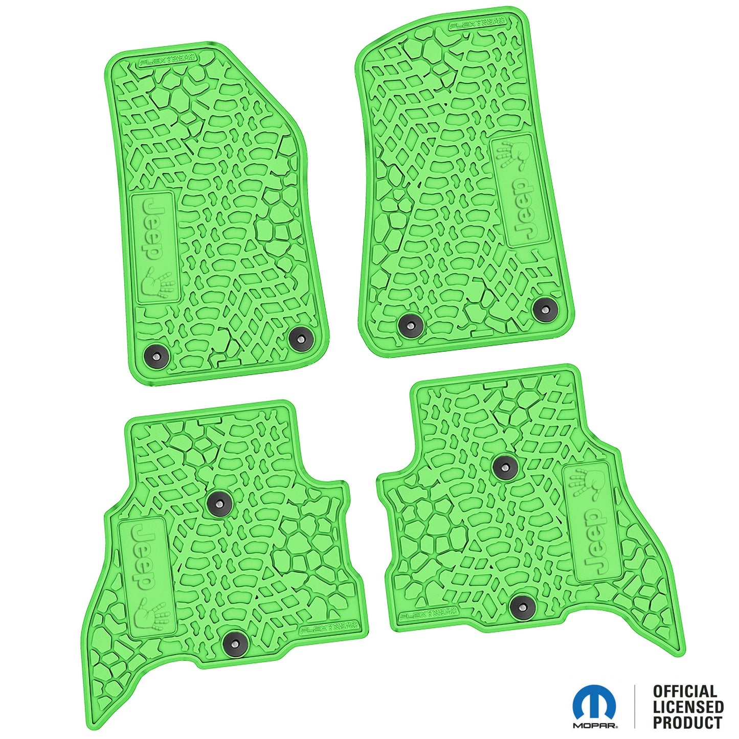 Flex Tread JL用 フロアマット (フロント&リア) | Jeep Wave ロゴ入り