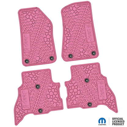 Flex Tread JL用 フロアマット (フロント&リア) | JEEP Peace Sign ロゴ入り