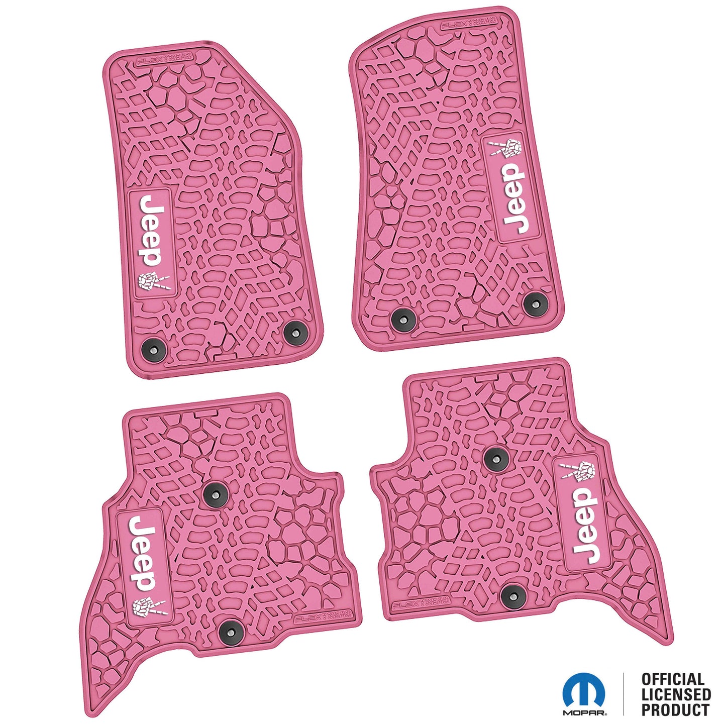 Flex Tread JL用 フロアマット (フロント&リア) | JEEP Peace Sign ロゴ入り