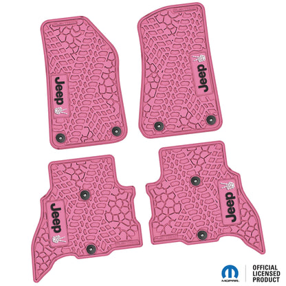 Flex Tread JL用 フロアマット (フロント&リア) | JEEP Peace Sign ロゴ入り