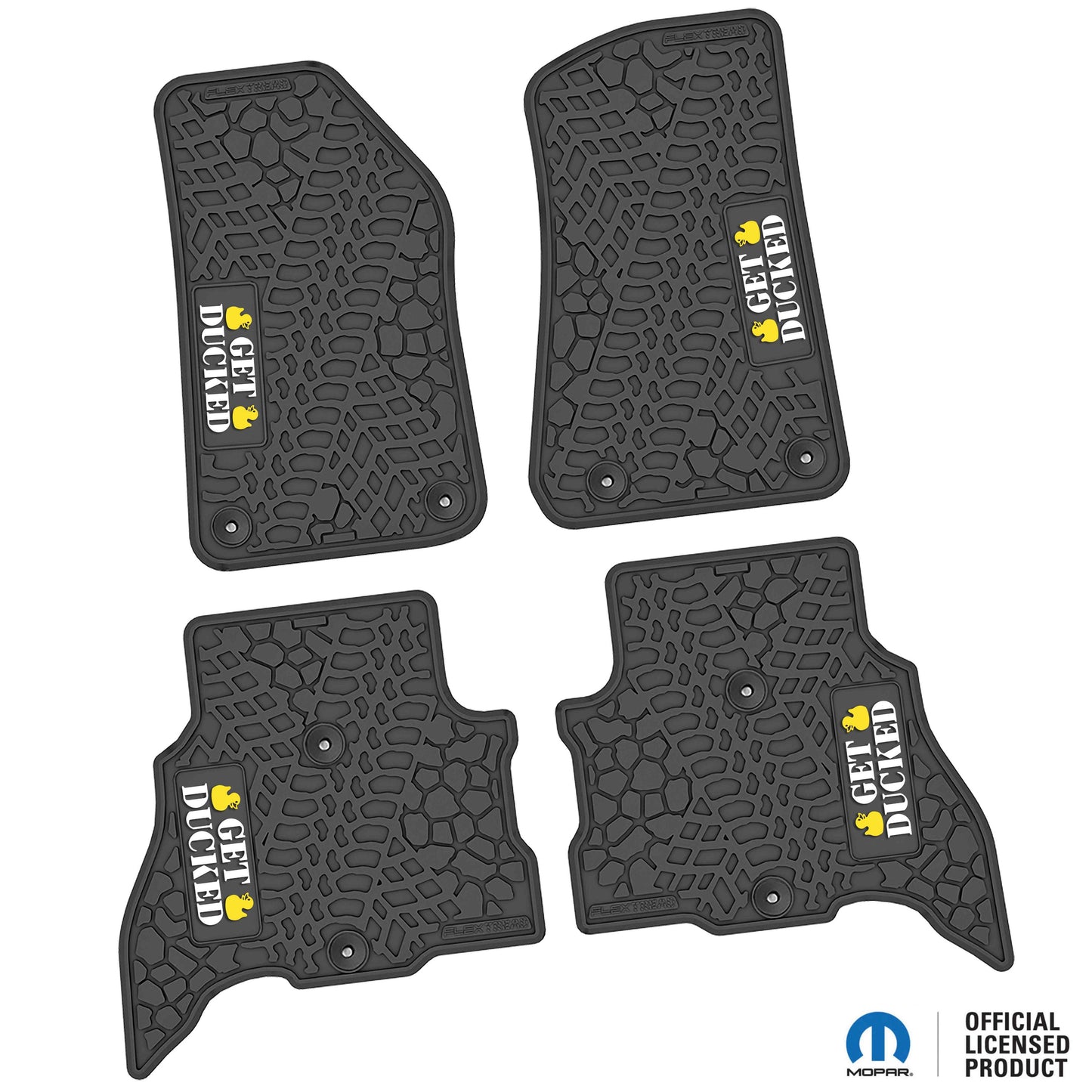 Flex Tread JL用 フロアマット (フロント&リア) | Get Ducked ロゴ入り