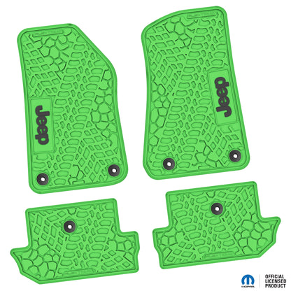 Flex Tread JL用 フロアマット (フロント&リア) | JEEP ロゴ入り