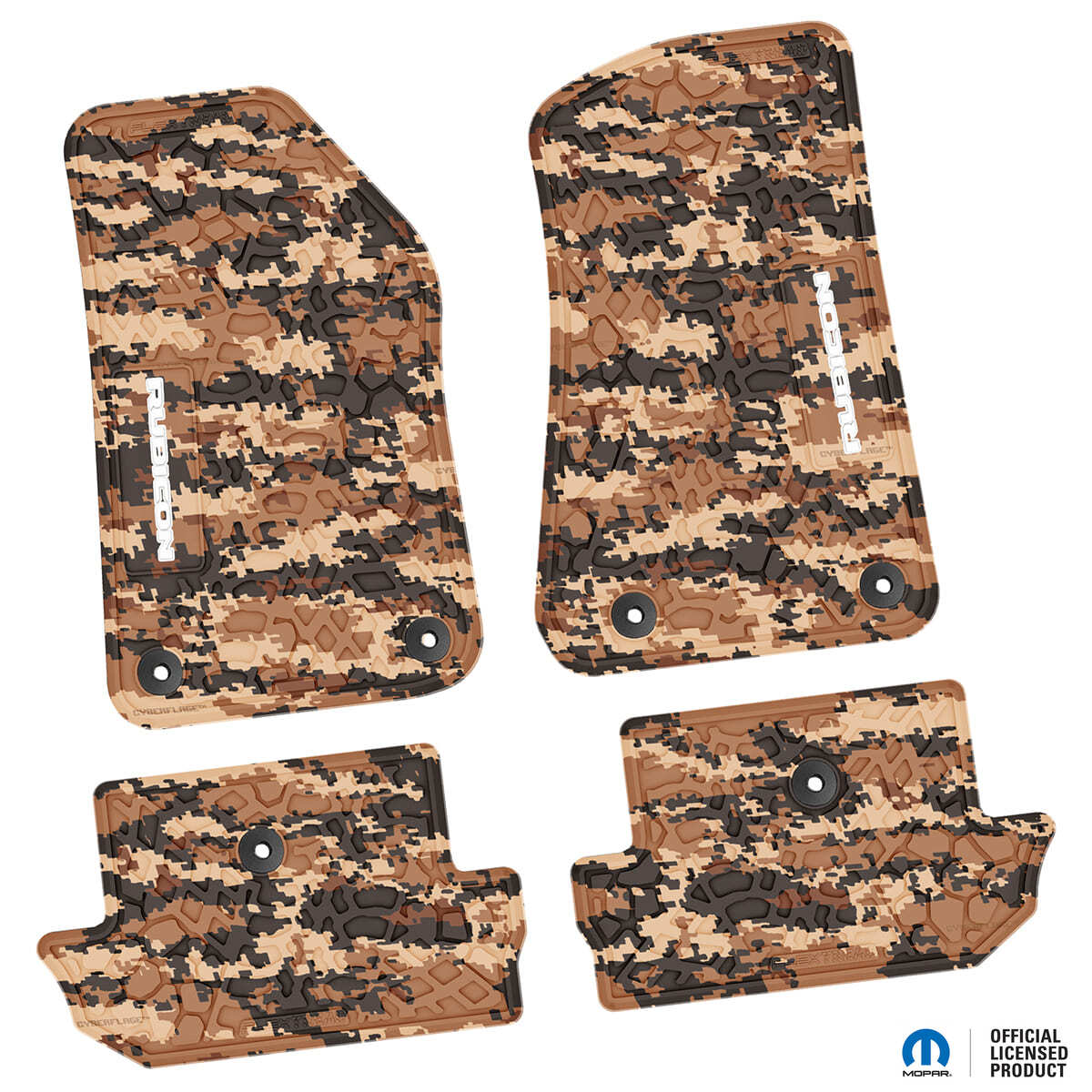 Flex Tread JL用 フロアマット (フロント&リア) | RUBICON ロゴ入り