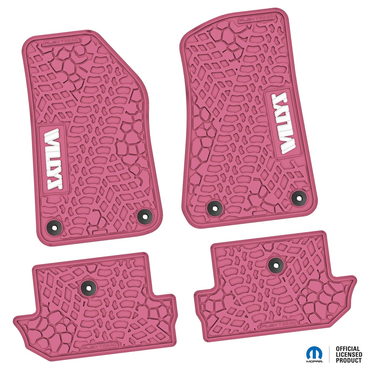 Flex Tread JL用 フロアマット (フロント&リア) | WILLYS ロゴ入り