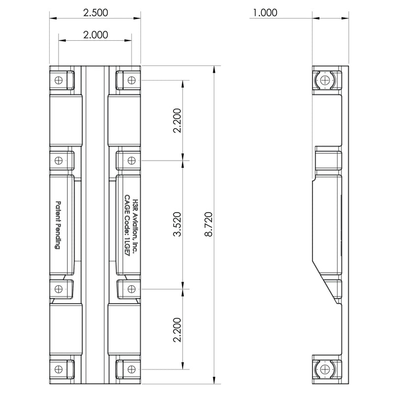 H3R 車載消火器用 Extreme Duty エクストリーム デューティ 平面用 ブラケット Flat Surface Brackets