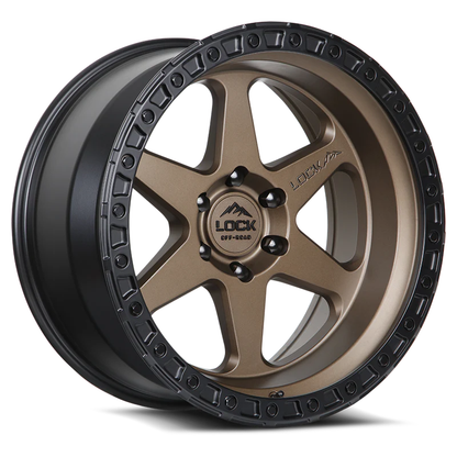Lock Off Road Wheels ロックオフロード ホイール OLYMPUS | Matte Desert Bronze w/ Matte Black Ring