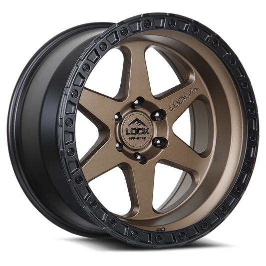 Lock Off Road Wheels ロックオフロード ホイール OLYMPUS | Matte Desert Bronze w/ Matte Black Ring