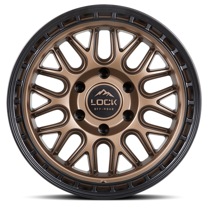 Lock Off Road Wheels ロックオフロード ホイール ONYX | Matte Bronze w/ Matte Black Ring