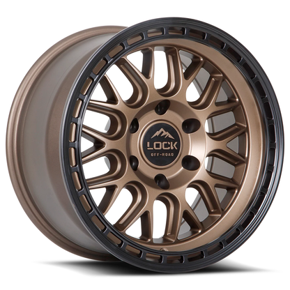 Lock Off Road Wheels ロックオフロード ホイール ONYX | Matte Bronze w/ Matte Black Ring