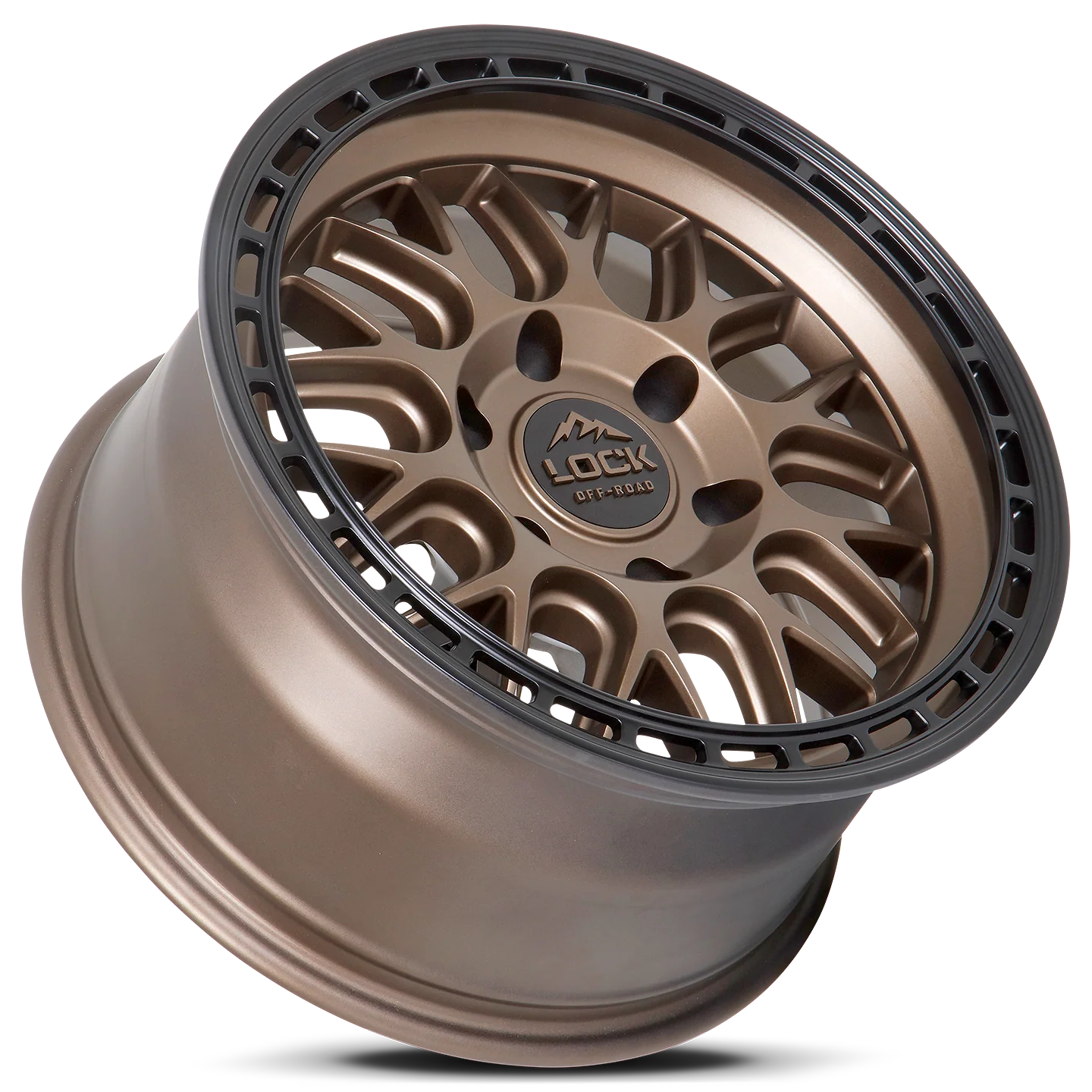 Lock Off Road Wheels ロックオフロード ホイール ONYX | Matte Bronze w/ Matte Black Ring
