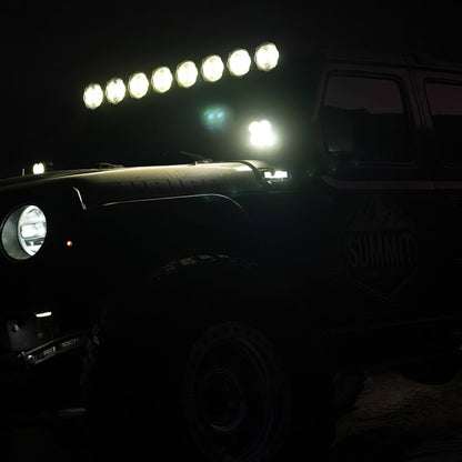 KC HiLiTES Jeep専用 Gravity Pro6 LEDライトバー システム (JL・JT・392・Mojave・4xe・JK・TJ)