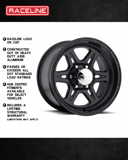 Raceline Wheels レースライン ホイール 891 Renegade 6 | Satin Black