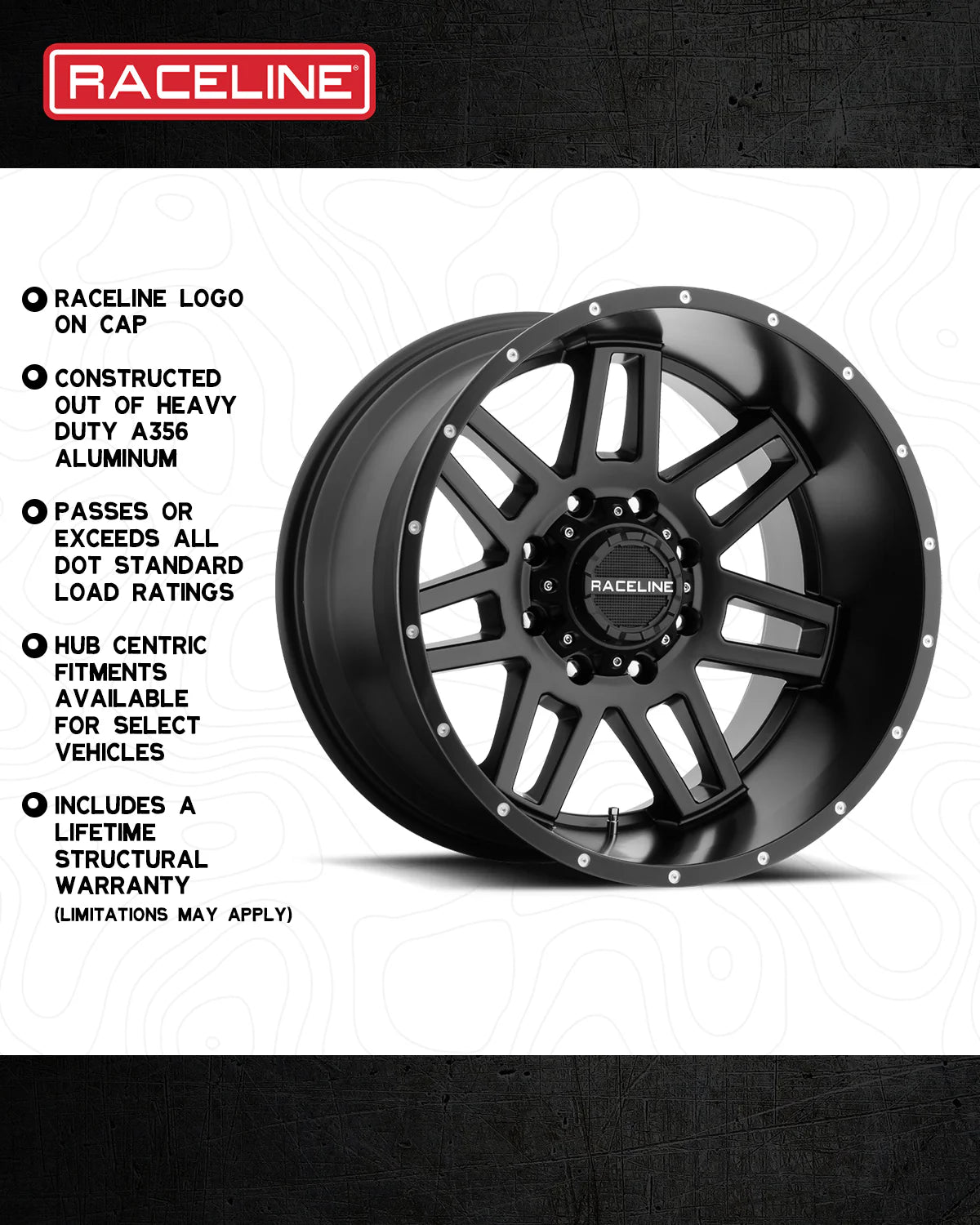 Raceline Wheels レースライン ホイール 931B Injector | Satin Black