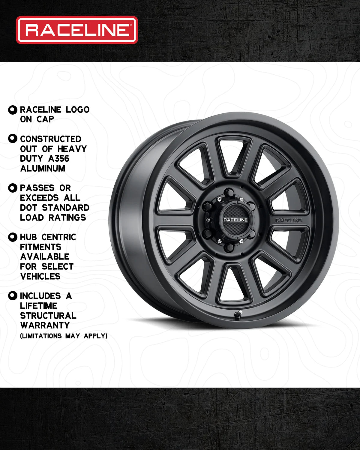 Raceline Wheels レースライン ホイール 943B MAGNUM | SATIN BLACK