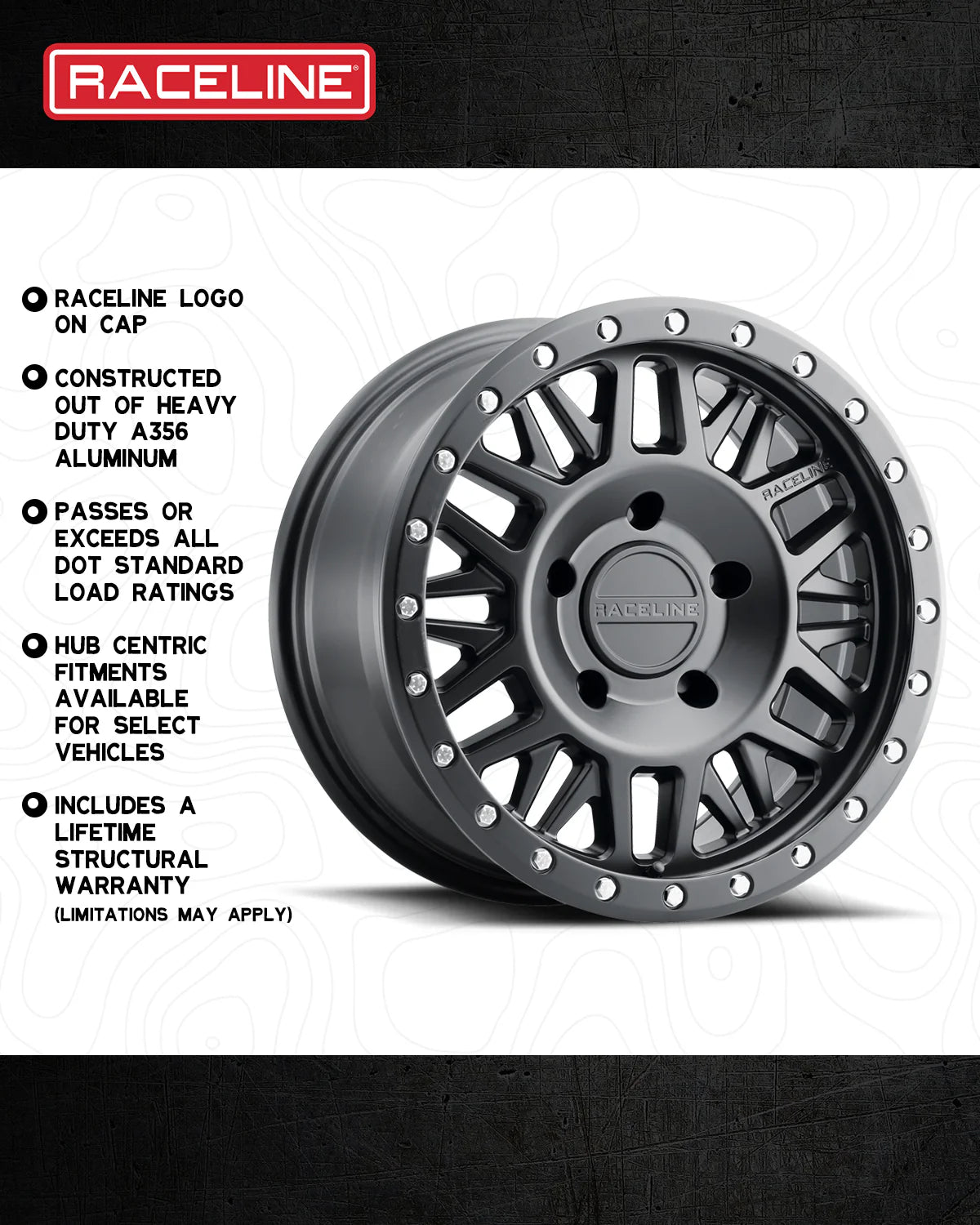 Raceline Wheels レースライン ホイール 951B RYNO | SATIN BLACK