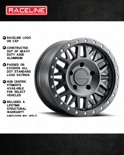 Raceline Wheels レースライン ホイール 951B RYNO | SATIN BLACK