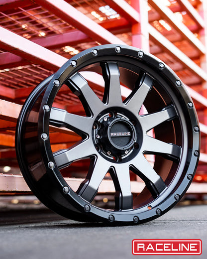 Raceline Wheels レースライン ホイール 934G Clutch | Gun Metal w/ Black ring