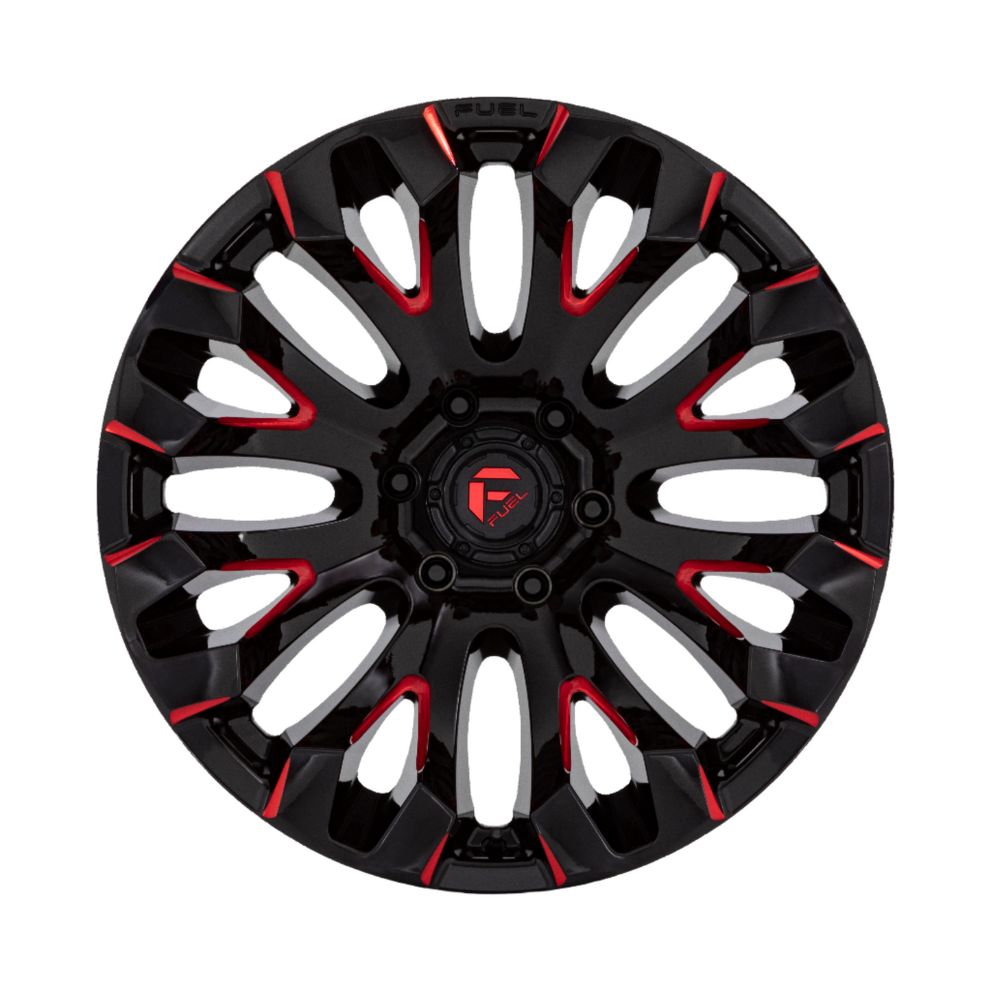 Fuel Off Road フューエルオフロード ホイール D829 QUAKE | GLOSS BLACK MILLED RED TINT