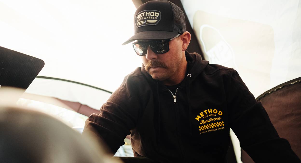 Method メソッド Race Shop Zip-Up Hoodie Black