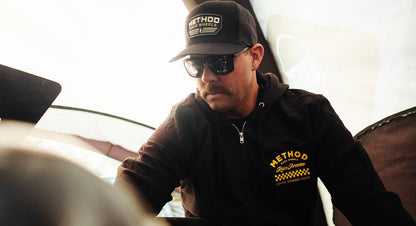 Method メソッド Race Shop Zip-Up Hoodie Black