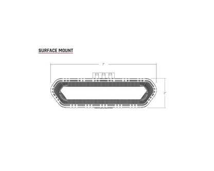 Rigid Industries チェイスライト (レッド/ブルー/アンバー)