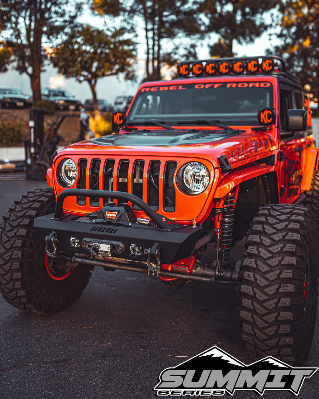 Rebel OFF ROAD Summitシリーズ フロントバンパー用 スチールフープ (JK/JL/JT)