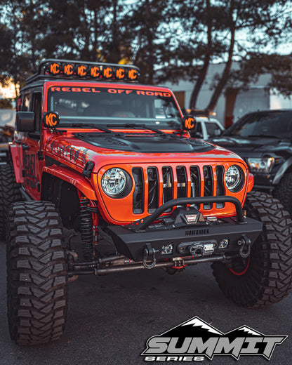 Rebel OFF ROAD Summitシリーズ フロントバンパー用 スチールフープ (JK/JL/JT)