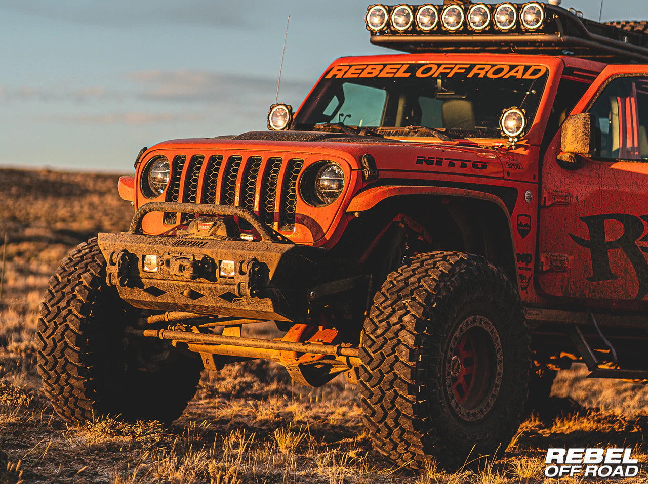 Rebel OFF ROAD Summitシリーズ フロントバンパー用 スチールフープ (JK/JL/JT)